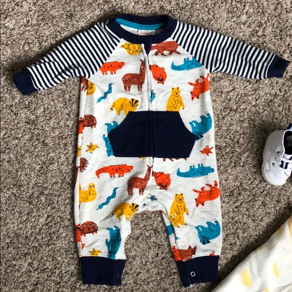 0-3 Month Onesies and Crib Shoes - Picture 3 of 5